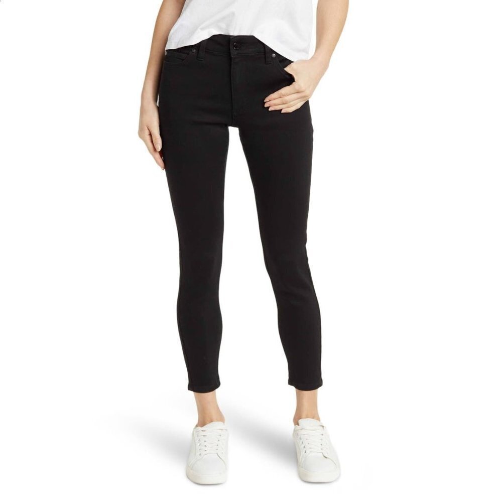 NWT New Tahari Kelly Mid-Rise Skinny Jeans Black Size 12 Petite